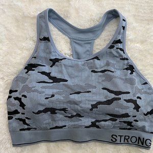 Bella Active (Blue/Black) Sports Bra